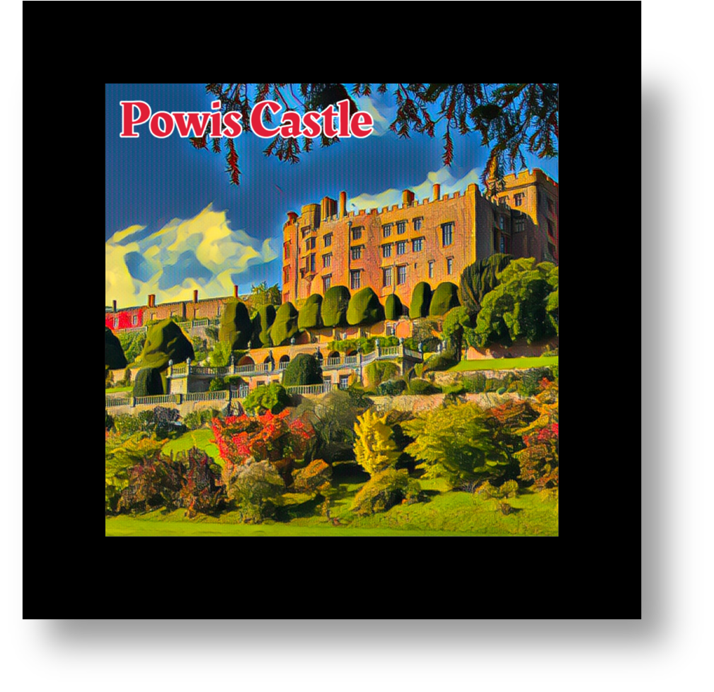 Vintage Travel – Powis Castle Glass Coaster