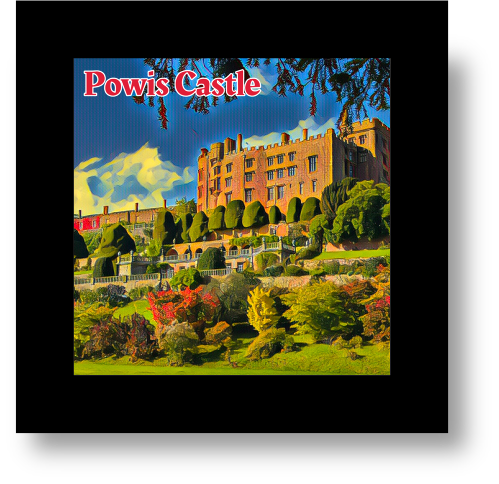 Vintage Travel – Coaster Gwydr Castell Powis