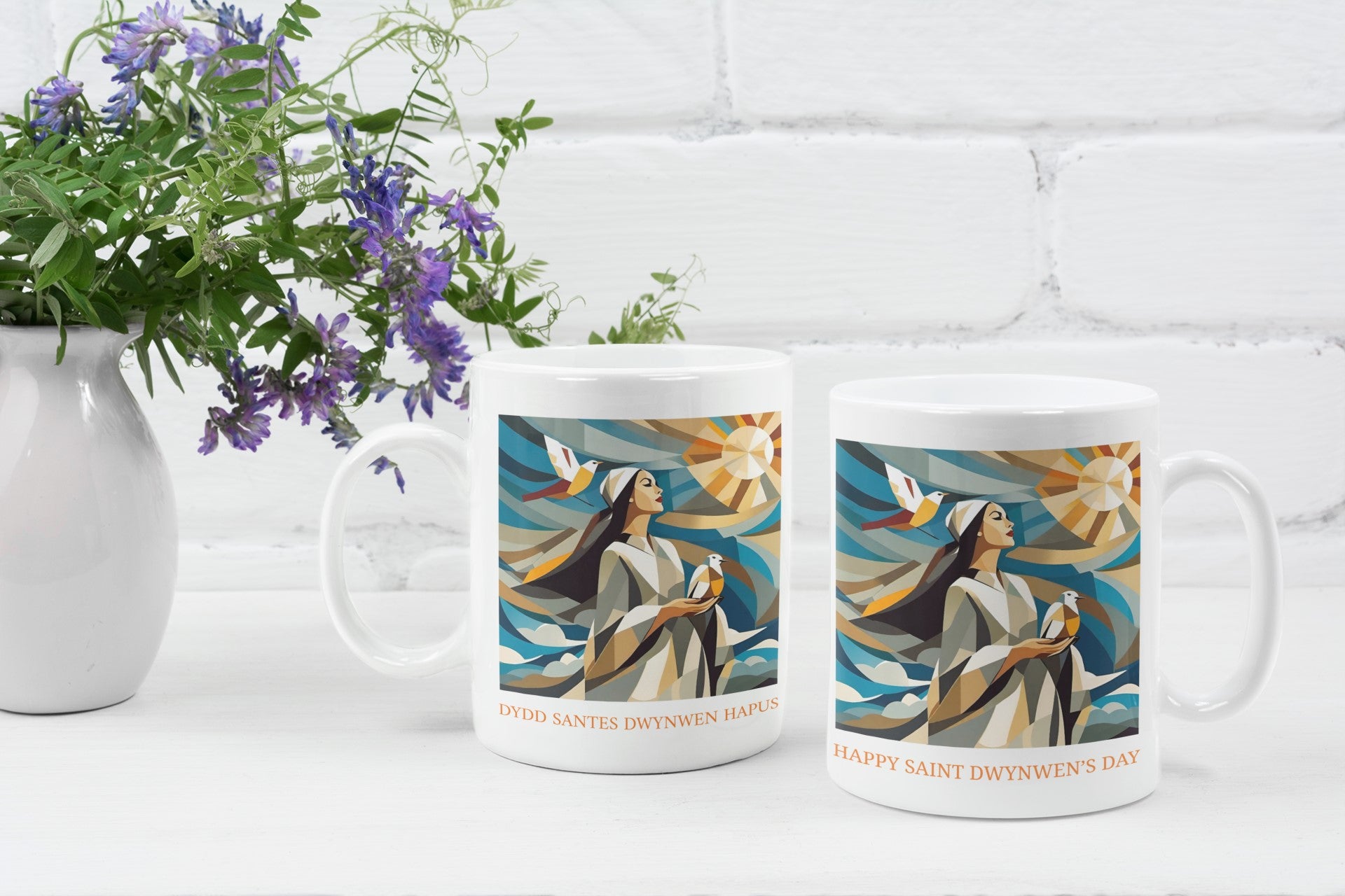 Valentine's St Dwynwen's Day Icon Mug