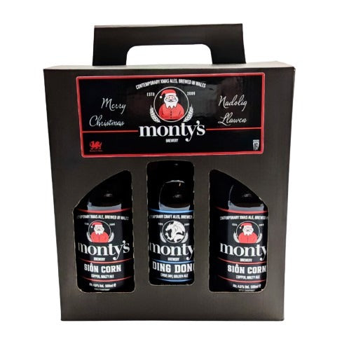 Monty's Brewery Nadolig Llawen 3 Beers Gift Pack