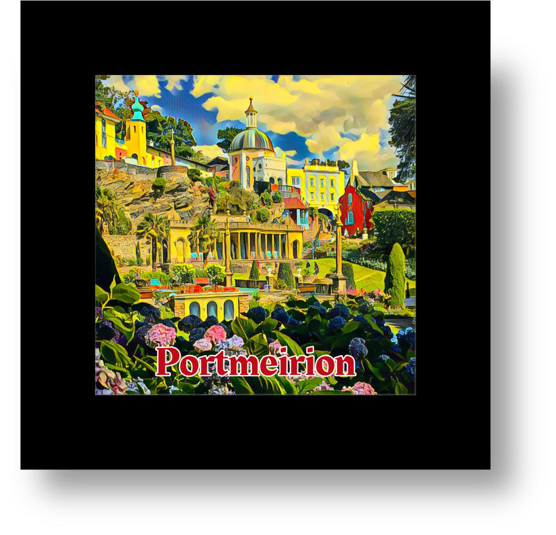 Vintage Travel – Portmeirion Glass Coaster