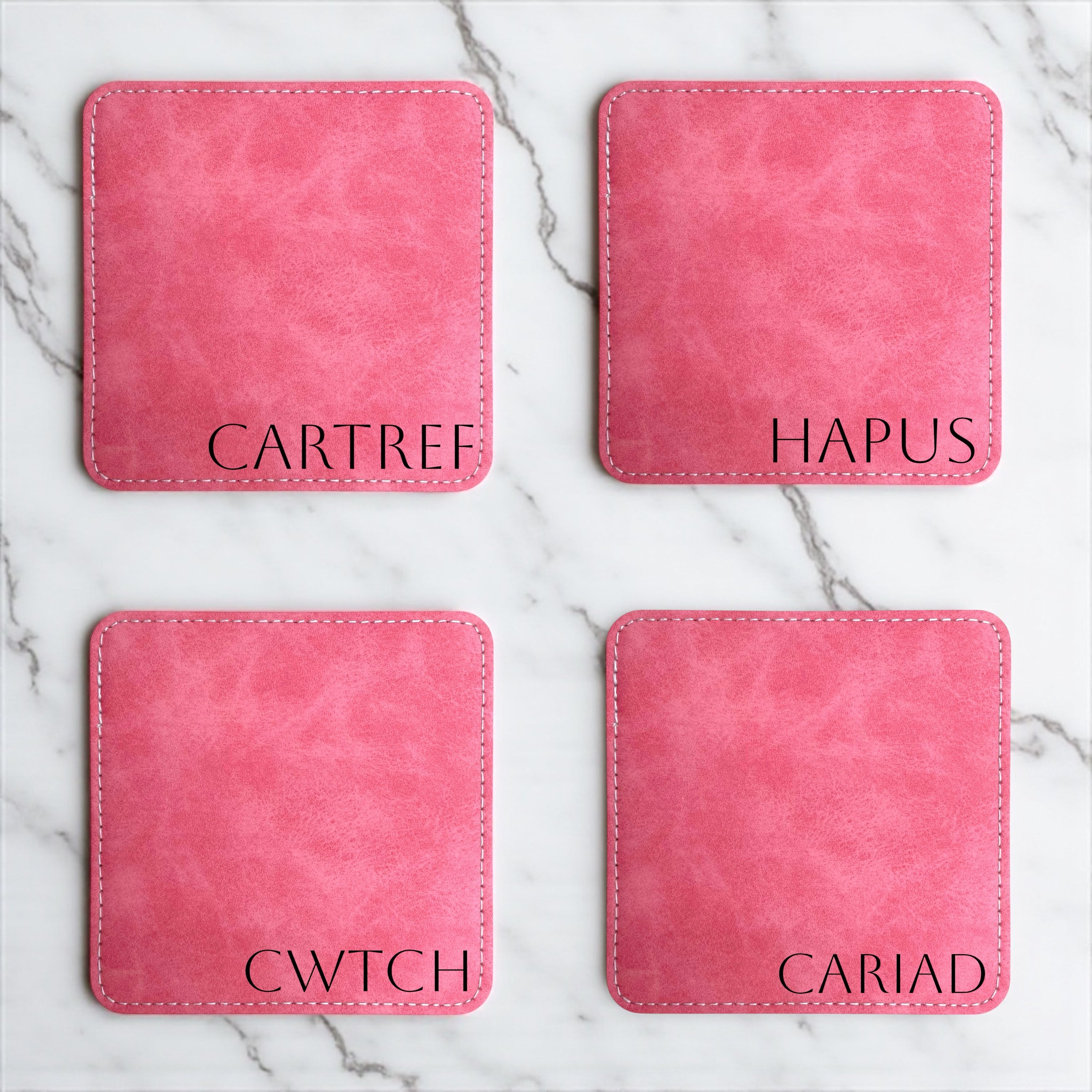 The Love Noun Coaster Set (Pink)