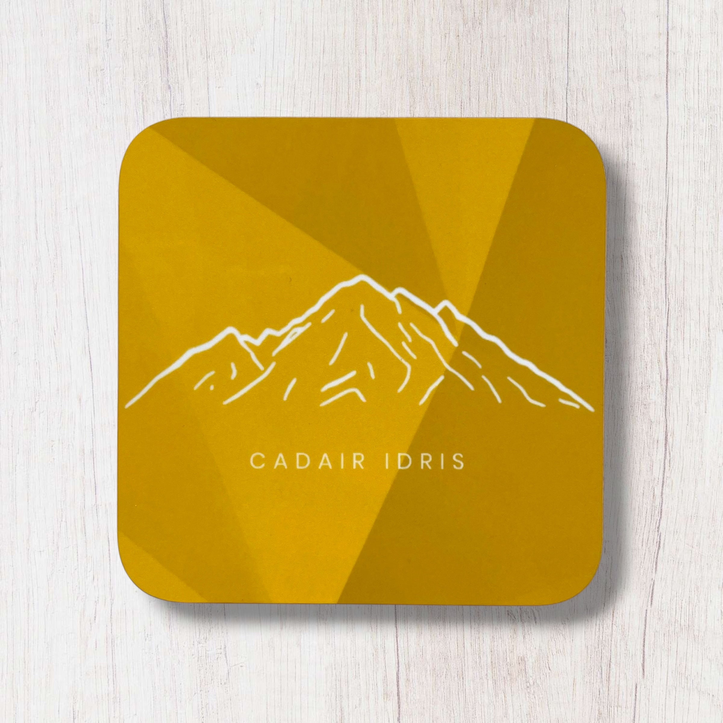 Three Welsh Peaks - Yr Wyddfa, Pen Y Fan, Cadair Idris Coloured Coaster Set