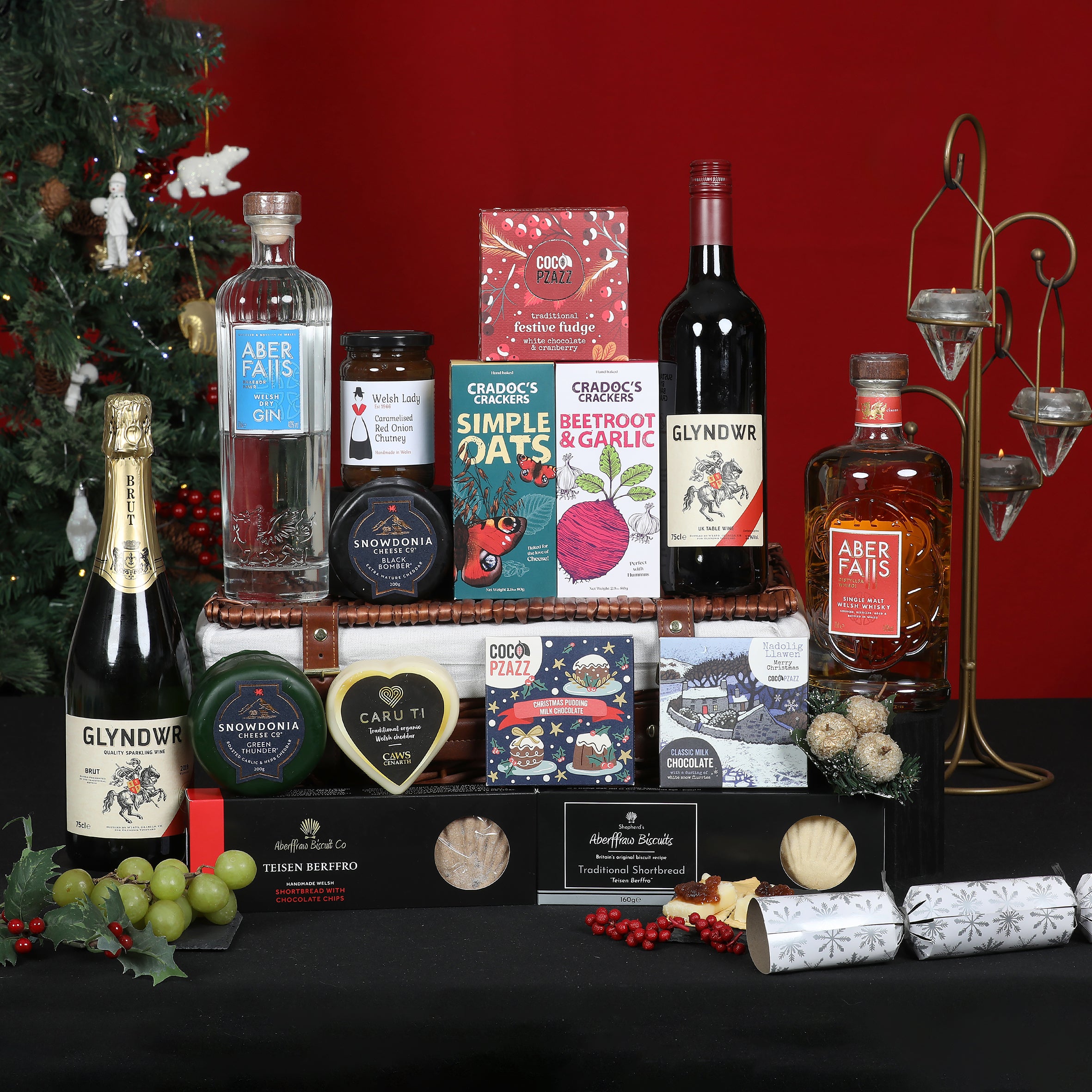 Christmas Welsh Hamper - The Christmas Welsh Luxury Feast Hamper Food & Drink Gift Set