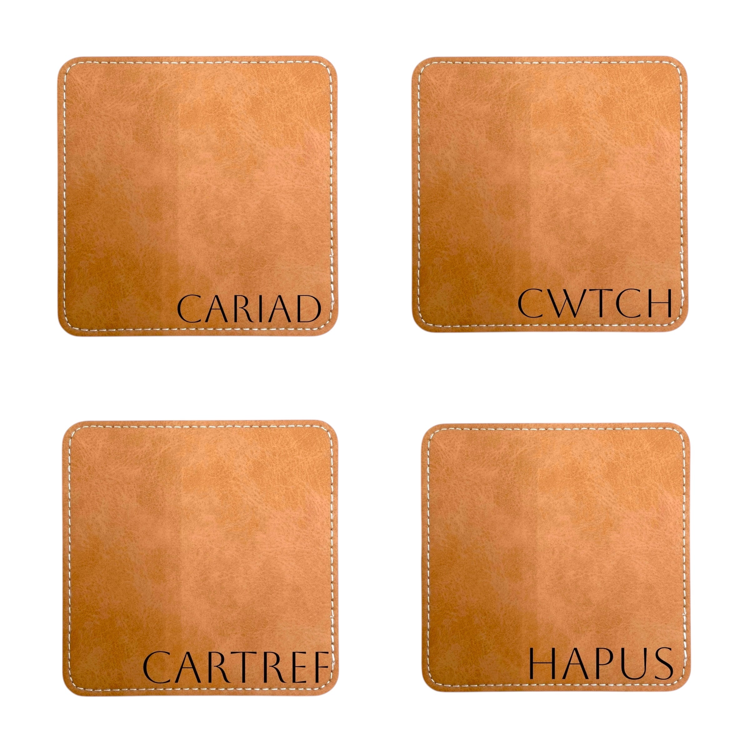 The Love Noun Coaster Set (Brown)