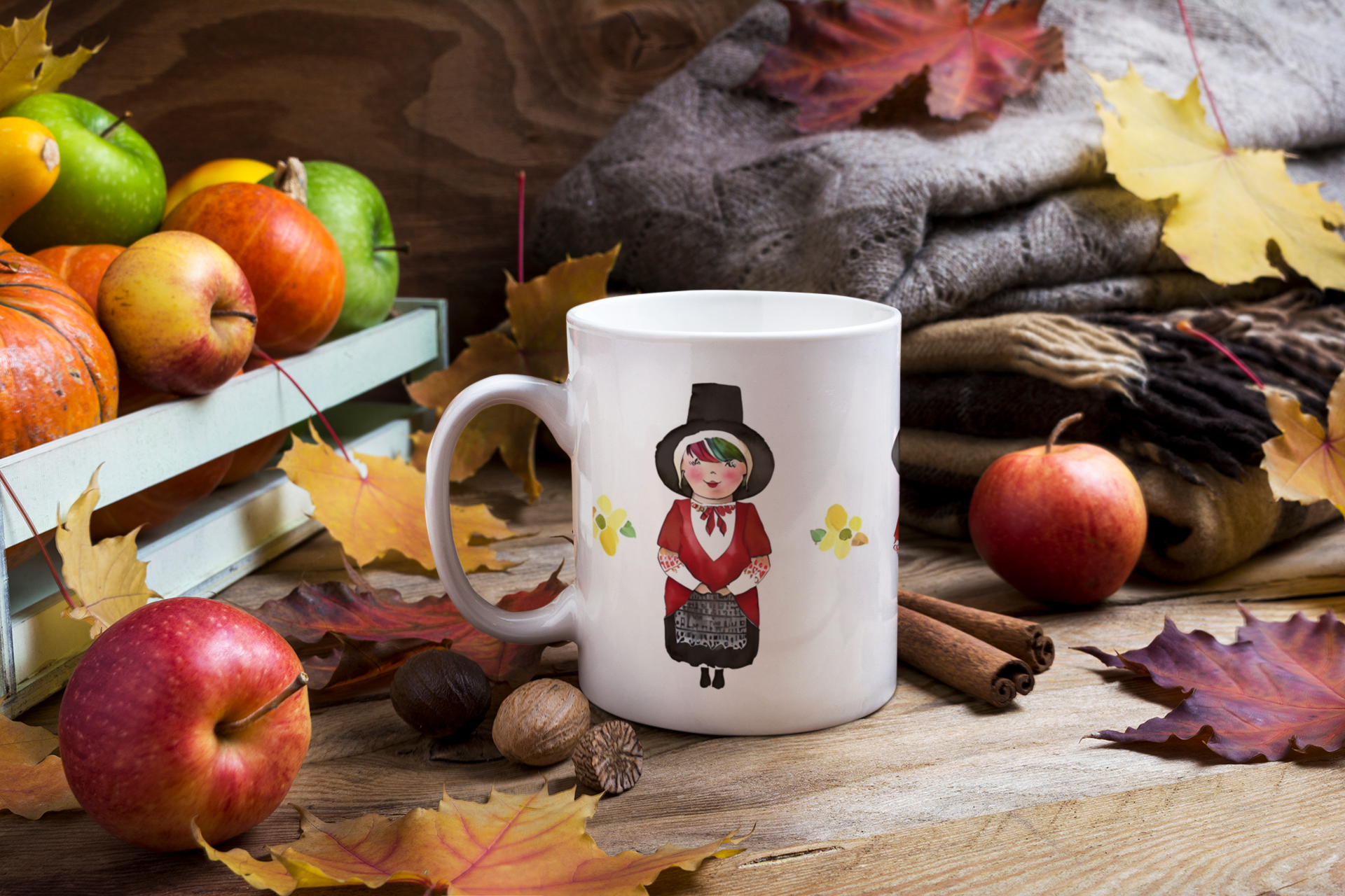 Welsh Culture - Little Welsh Lady Mug