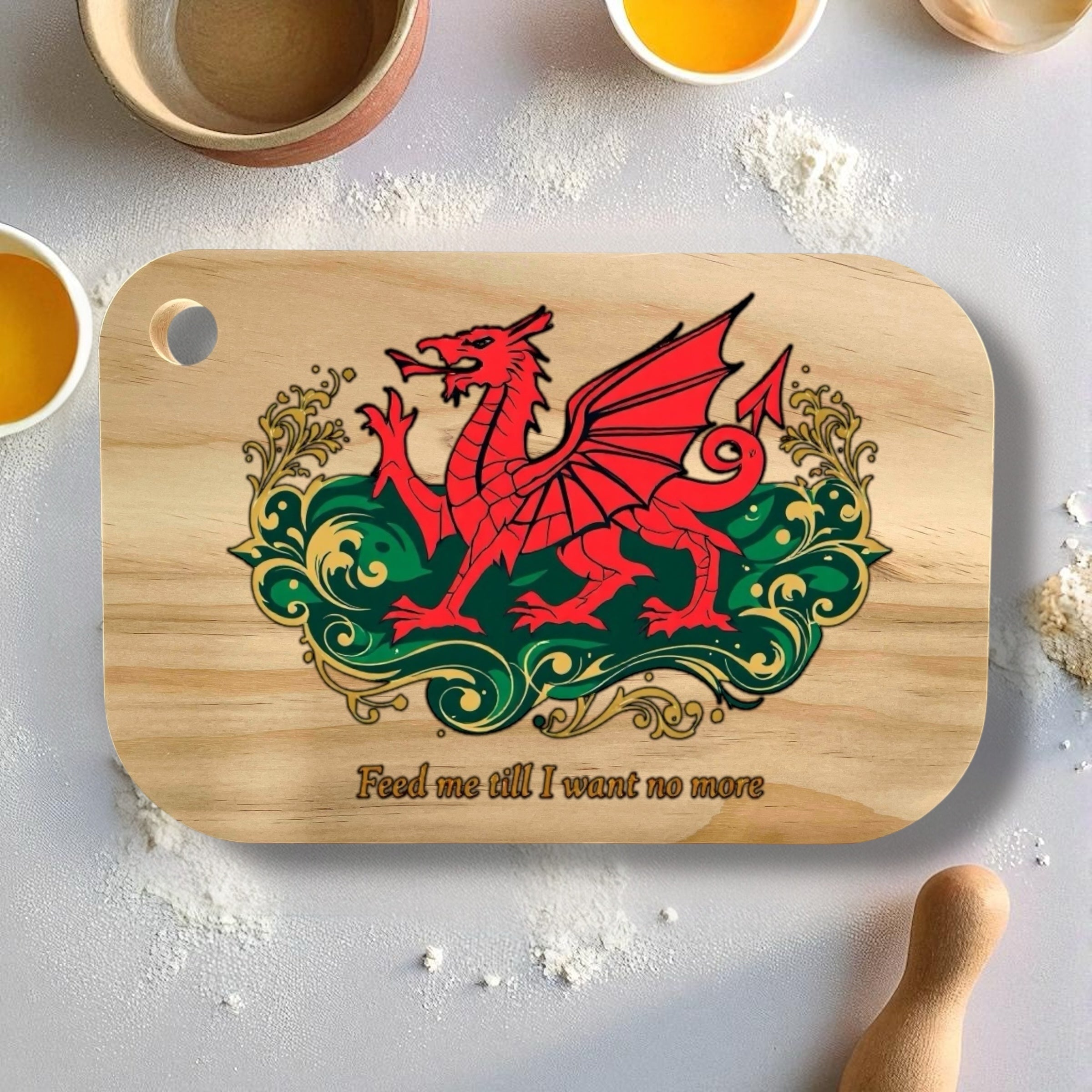 Feed Me Till I Want No More Chopping Board