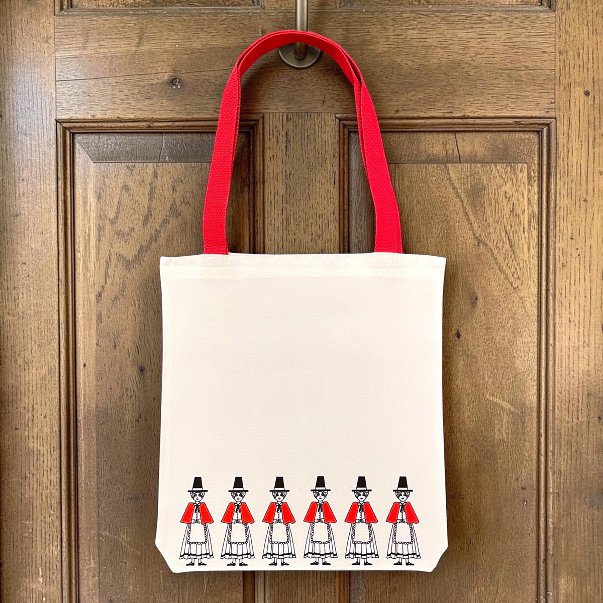 Welsh Lady Tote Bag - Vintage Welsh Design Shopping Bag and Souvenir