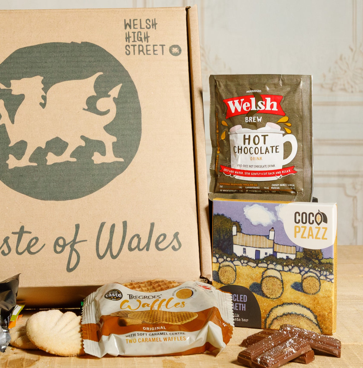 Welsh Hamper - Gin & Chocolate Hamper Food & Drink Gift Set