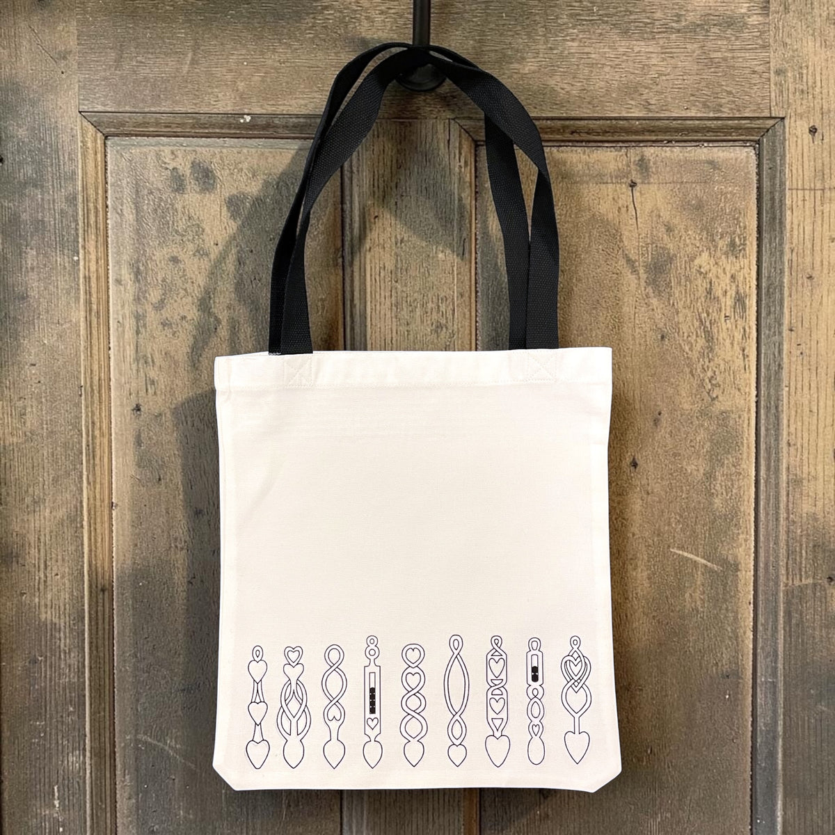 Welsh Love Spoon Tote Bag - Traditional Welsh heritage Design Shopping Bag