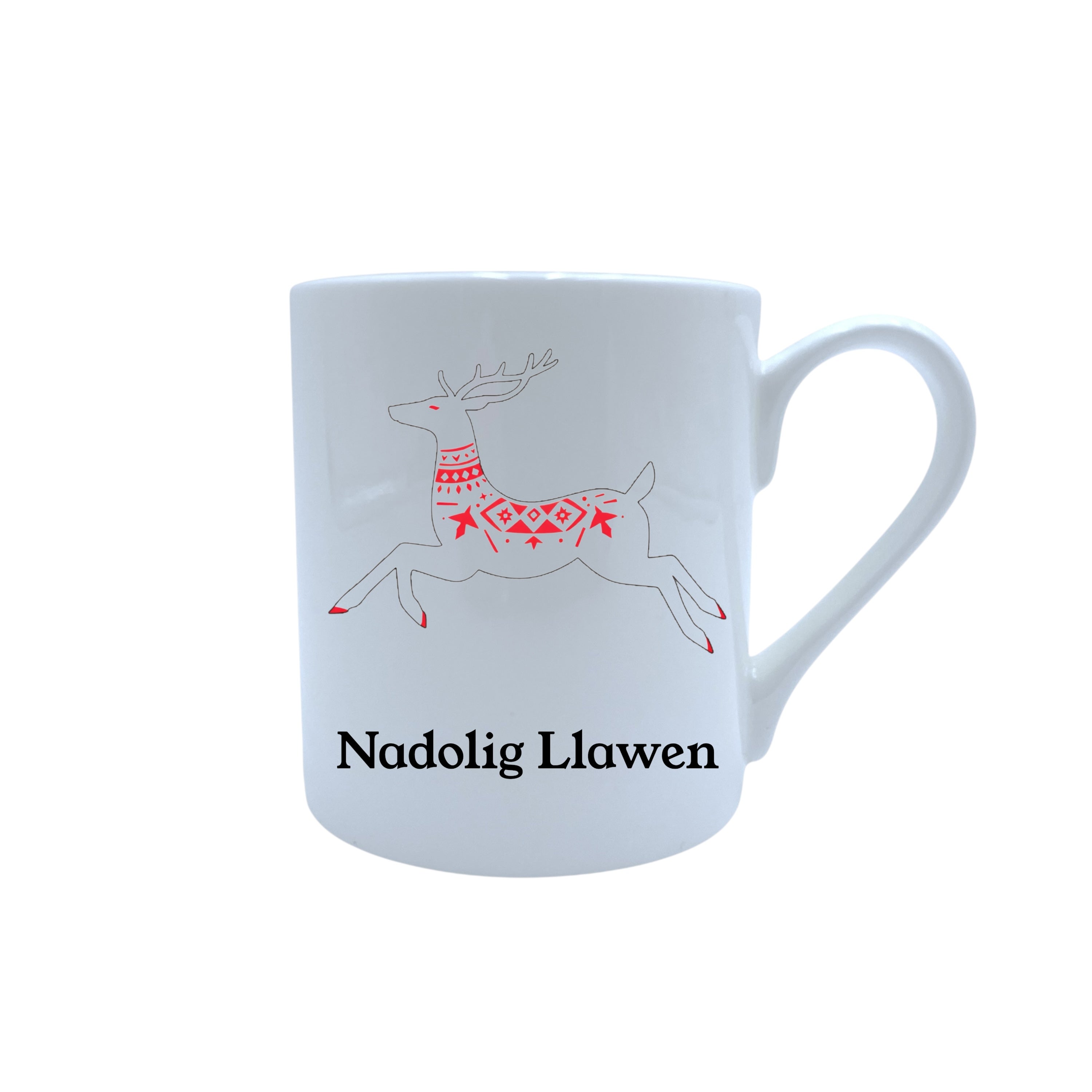 Nadolig Llawen Bone China Mug Set