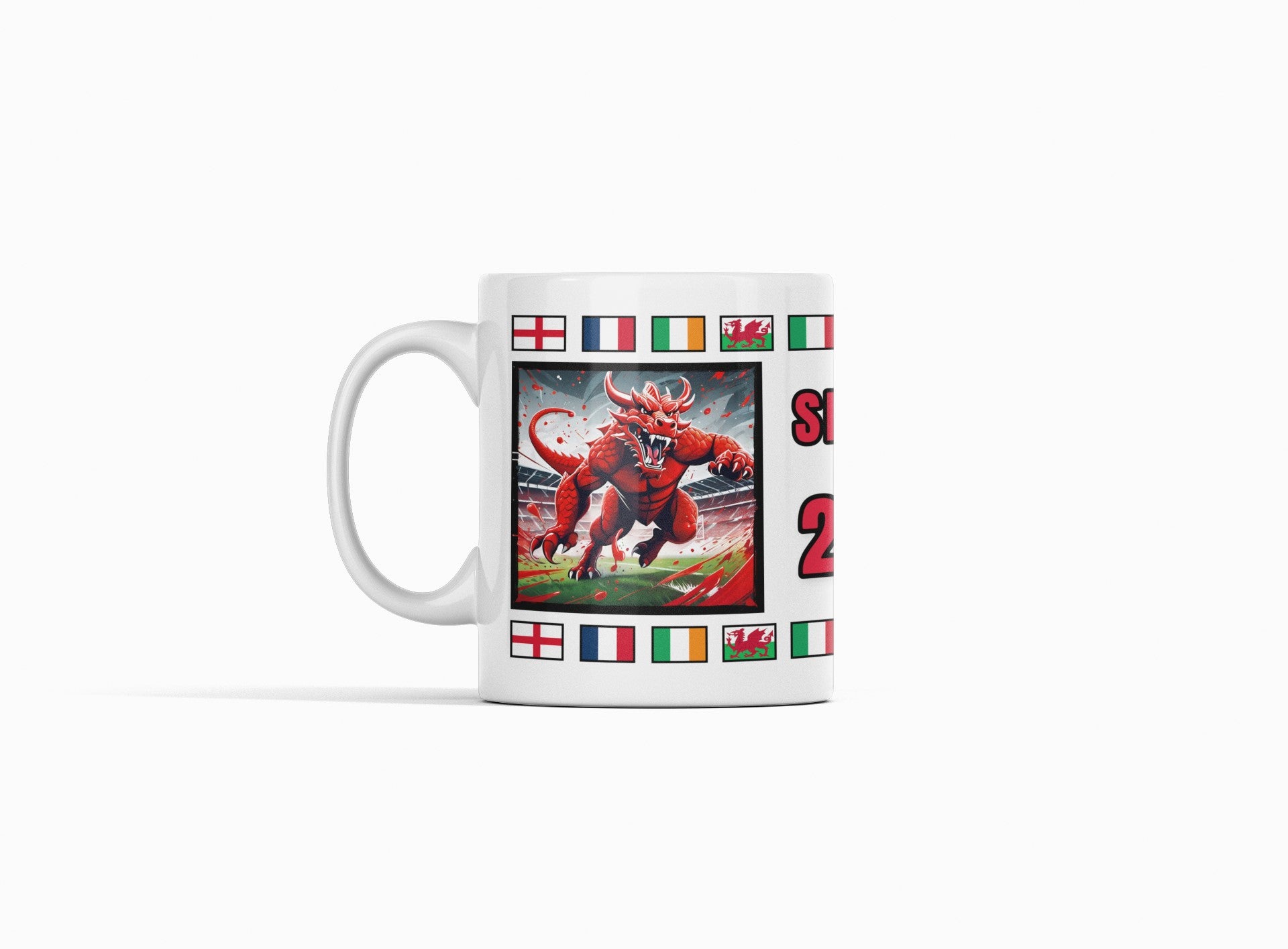 Six Nations Rugby Welsh Dragon Mug