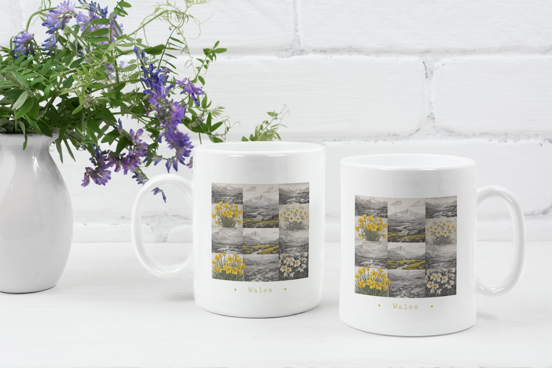 Wales Fields of Daffodils Mug