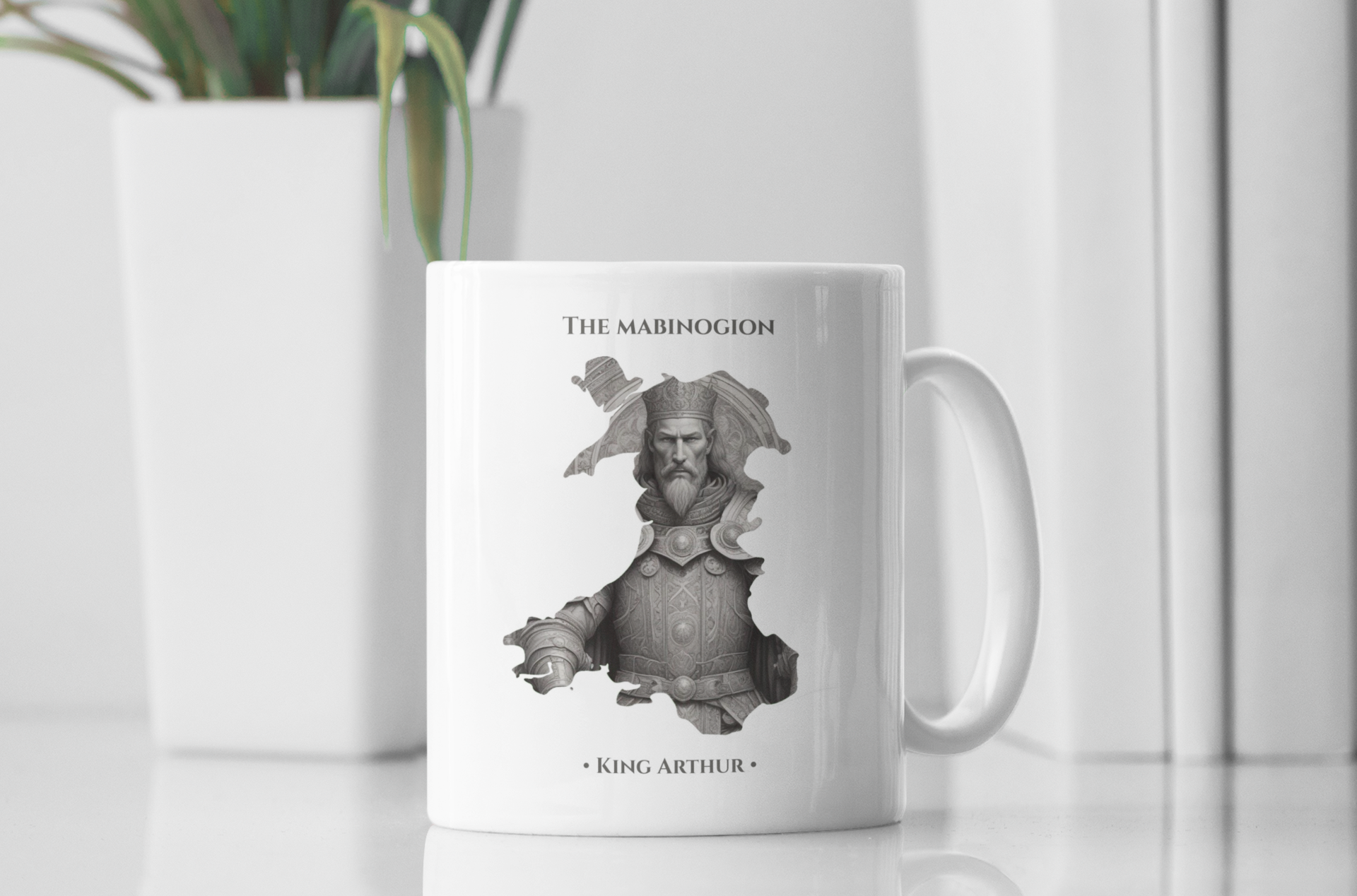 The Mabinogion King Arthur Mug