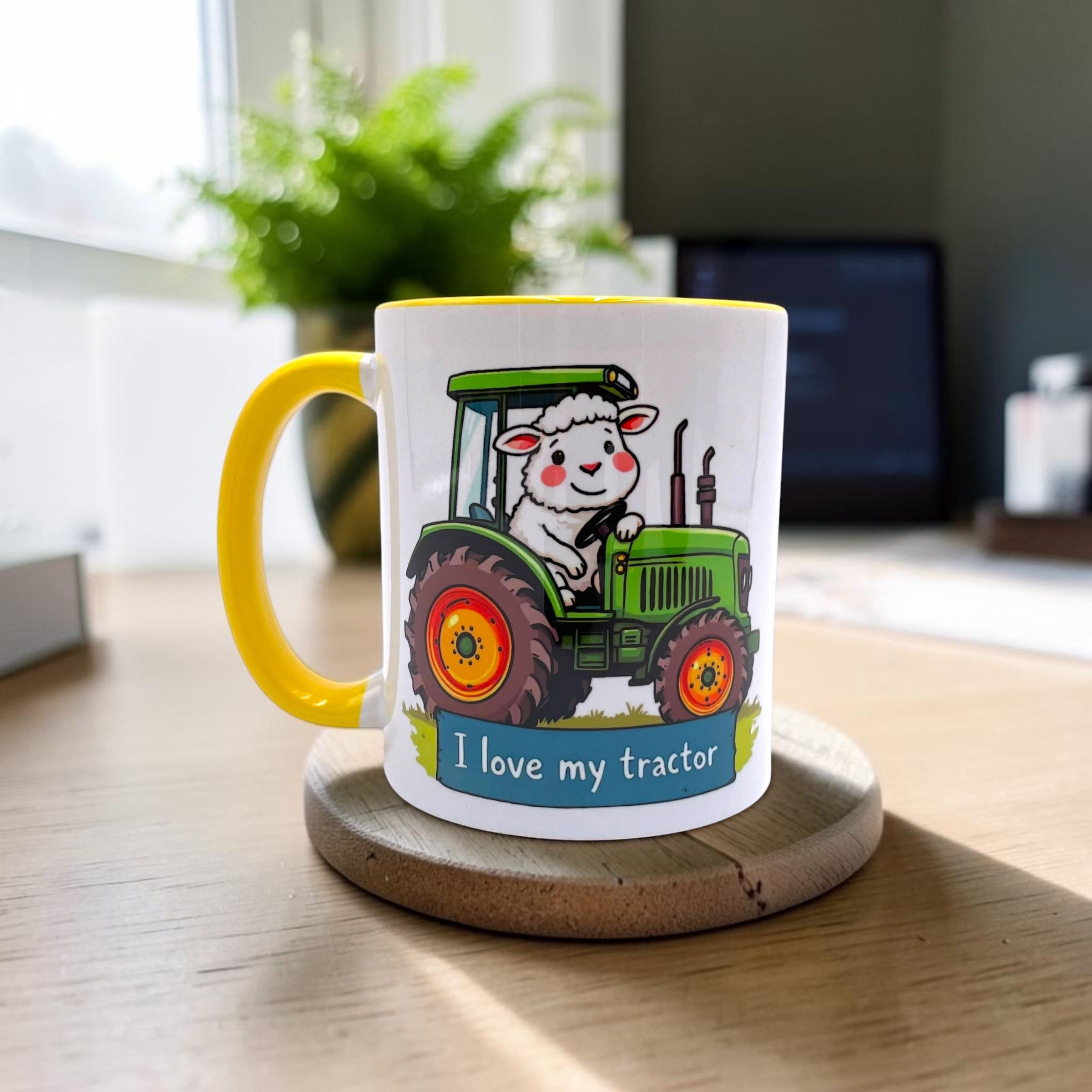 I love My Tractor - Happy Sheep Mug