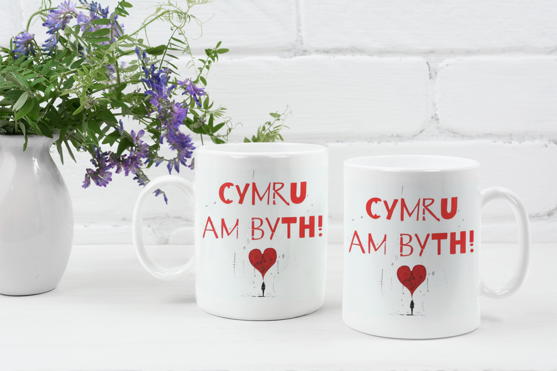 Cymru Am Byth Welsh Rain Mug