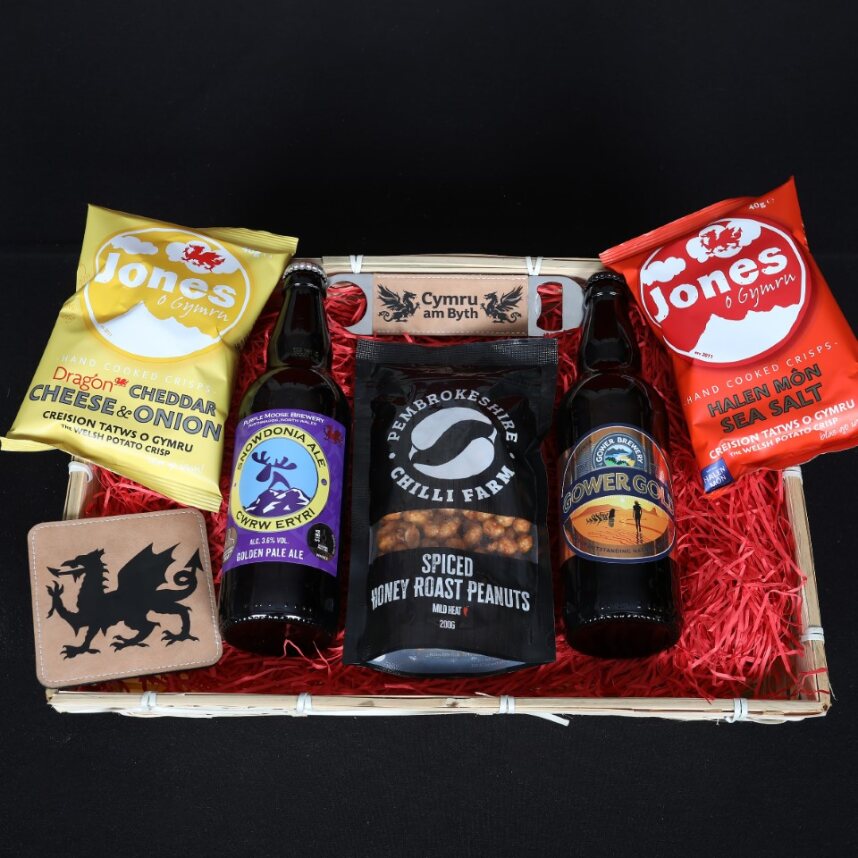 Welsh Hamper - Ale & Treats Gift Hamper Food & Drink Gift Set