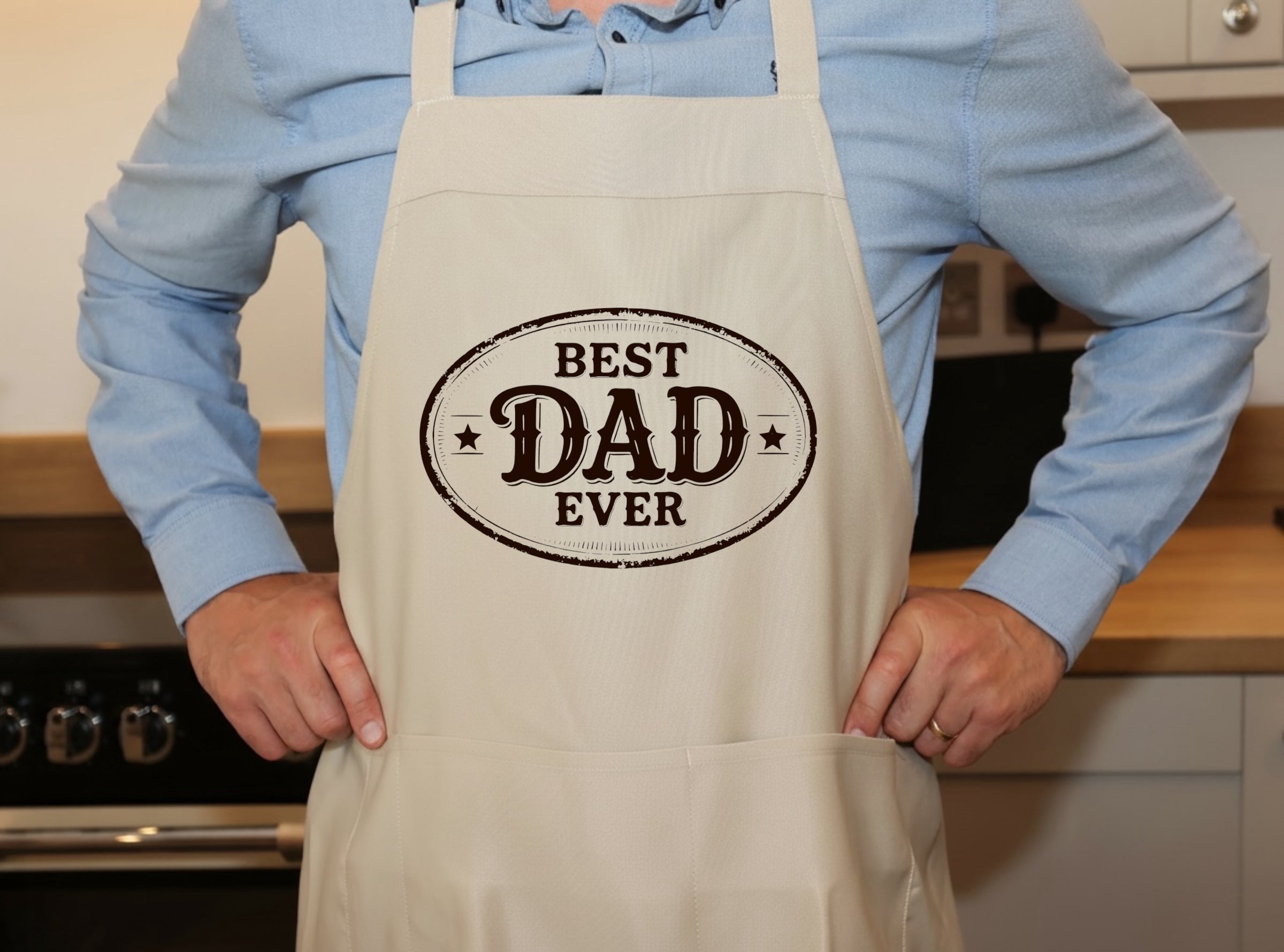 Best Dad Ever Stamp of Approval Apron