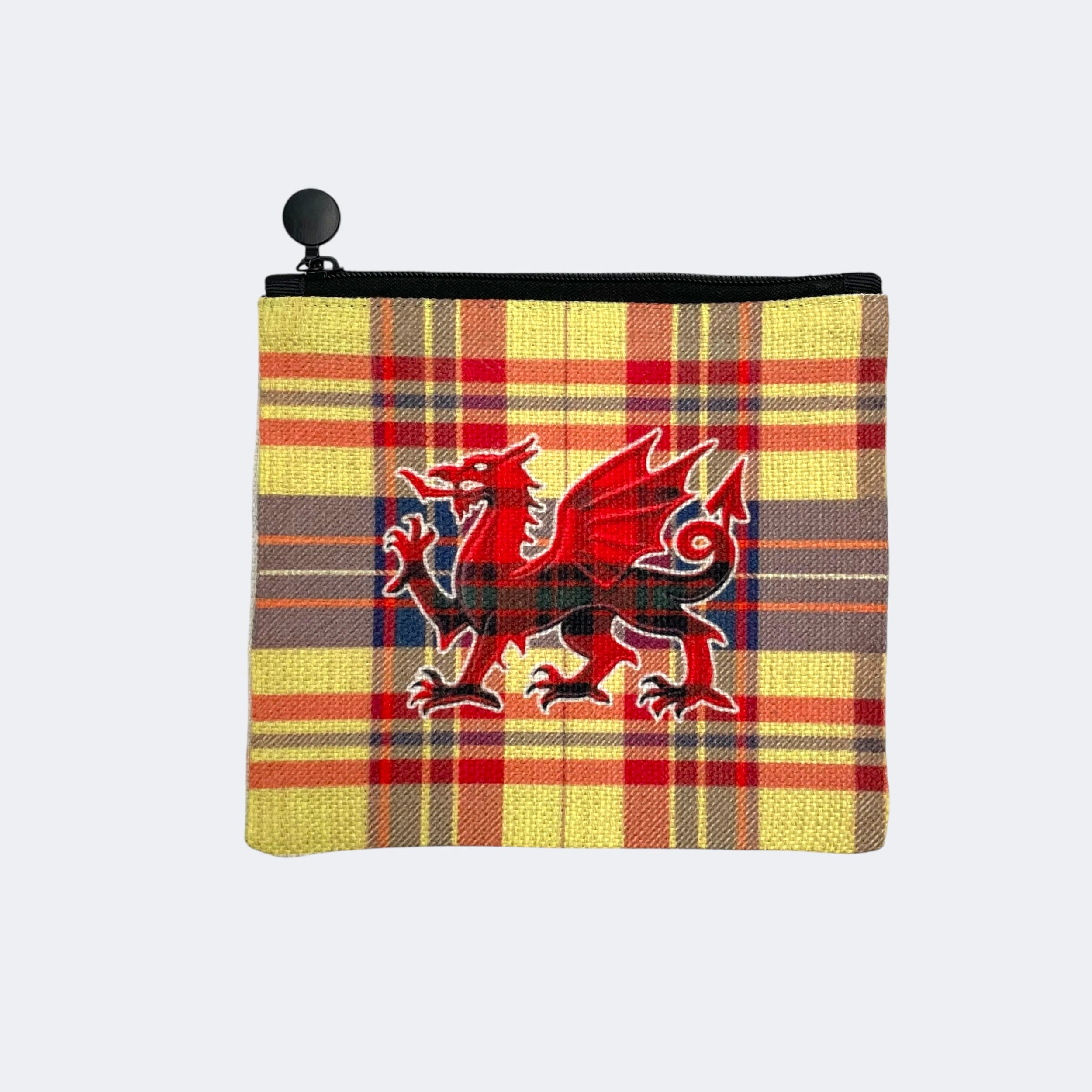 Welsh Dragon Checkered Purse