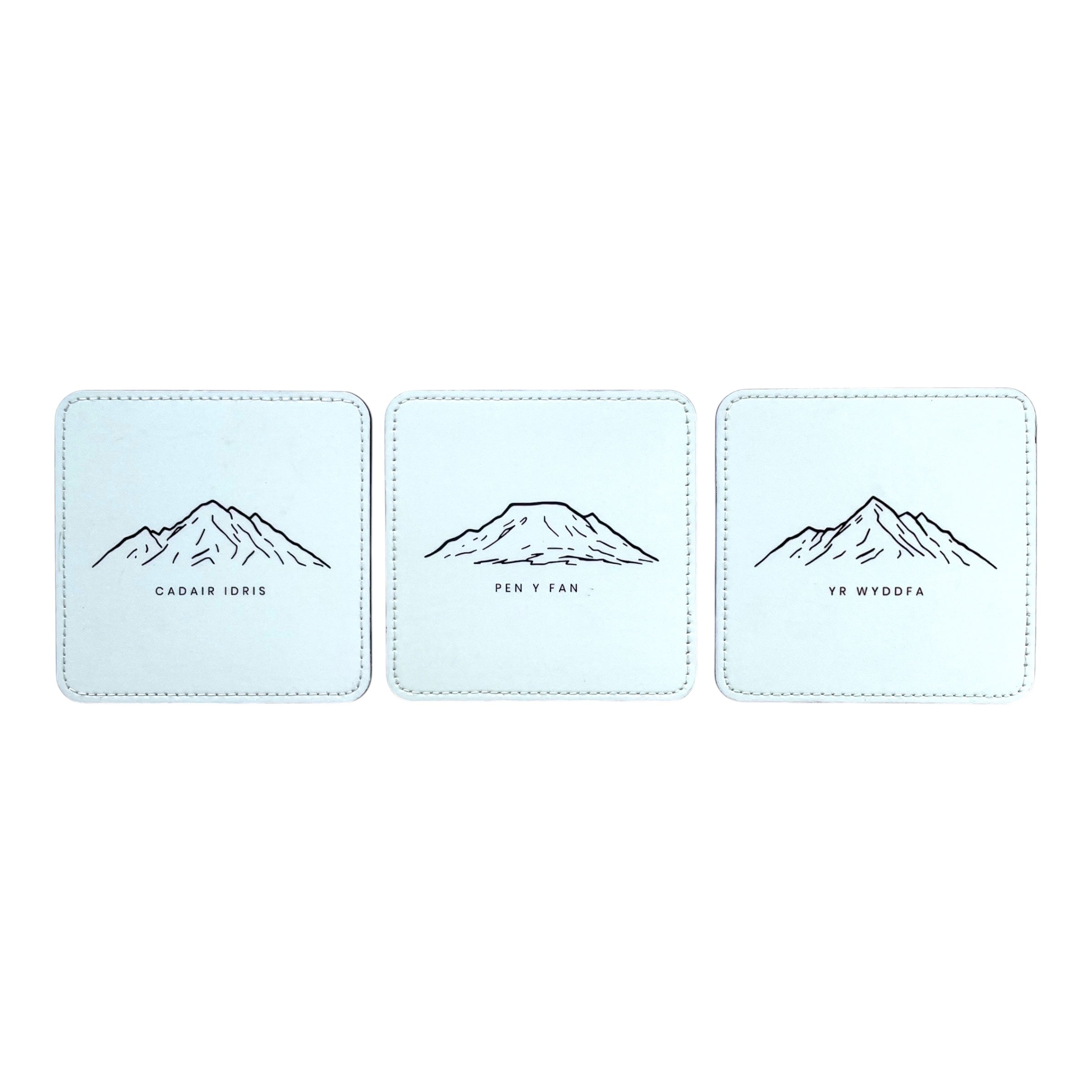 Three Welsh Peaks - Yr Wyddfa, Pen Y Fan, Cadair Idris Coaster Set