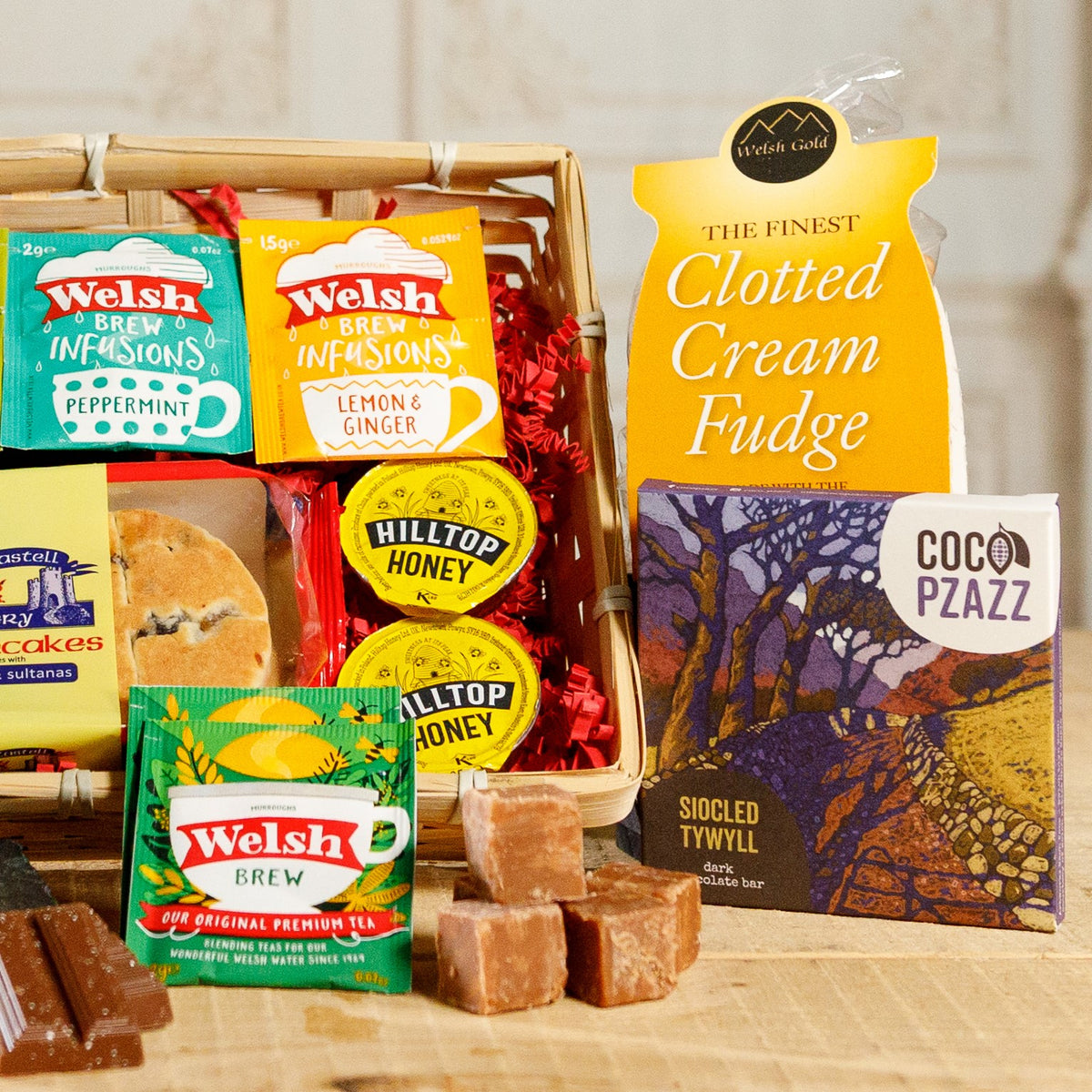 Welsh Hamper - The Welsh Cake and Tea Hamper Food & Drink Gift Set