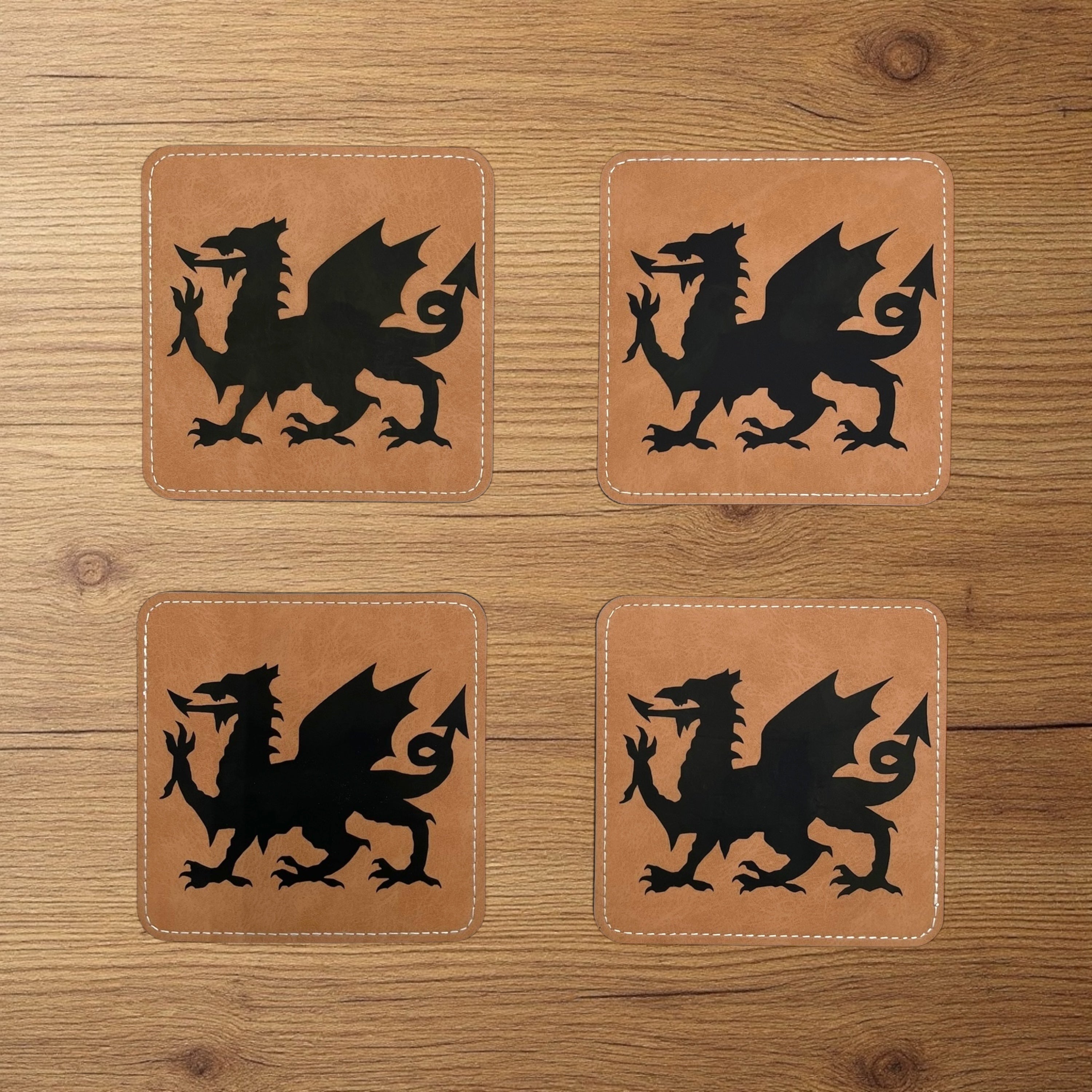 Black Dragon Coaster Set