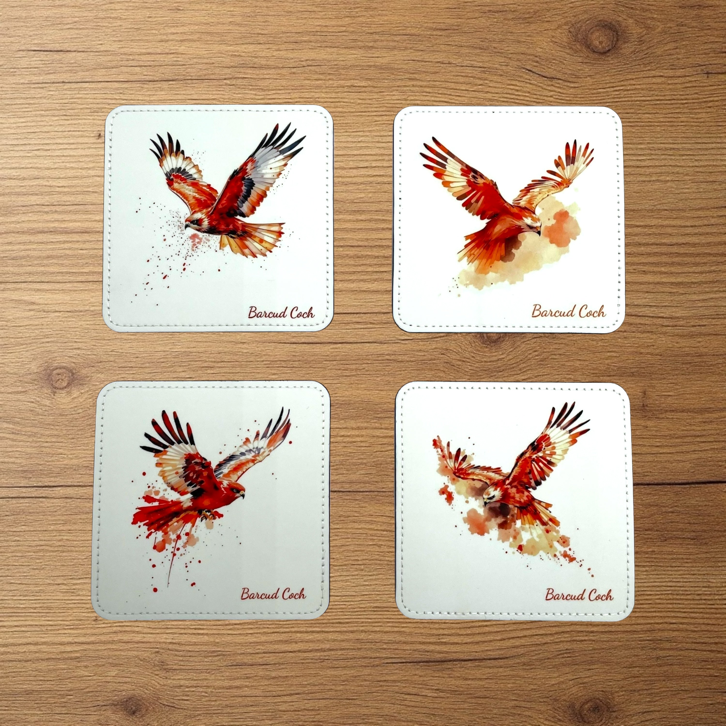 Barcud Coch Coaster Set