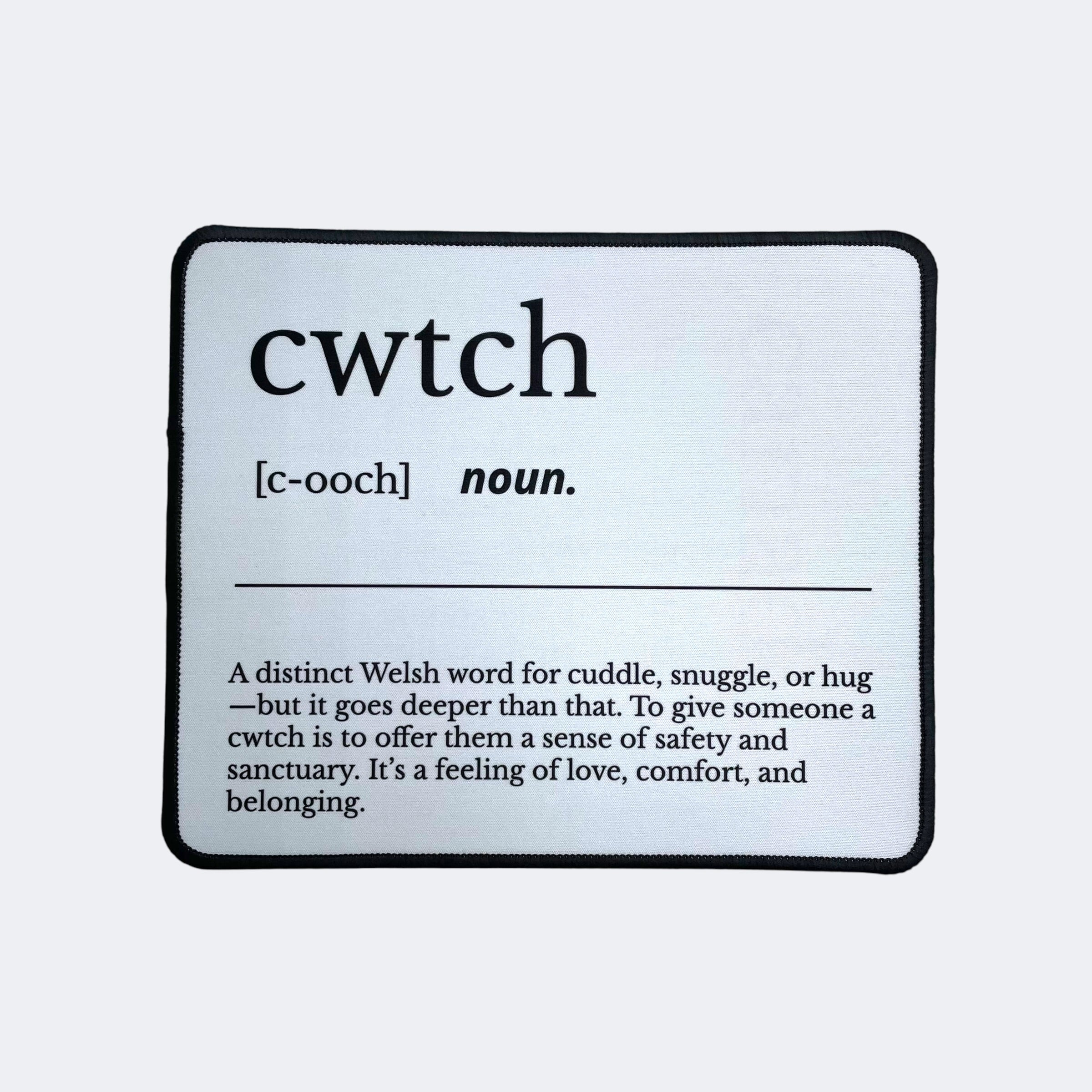 Cwtch Noun Mouse Mat Computer Accessory