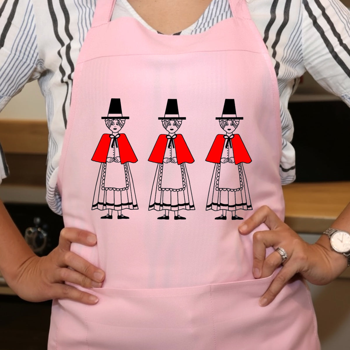 Welsh Lady  Apron - Traditional Welsh Design, Kitchen Apron and Welsh Gift