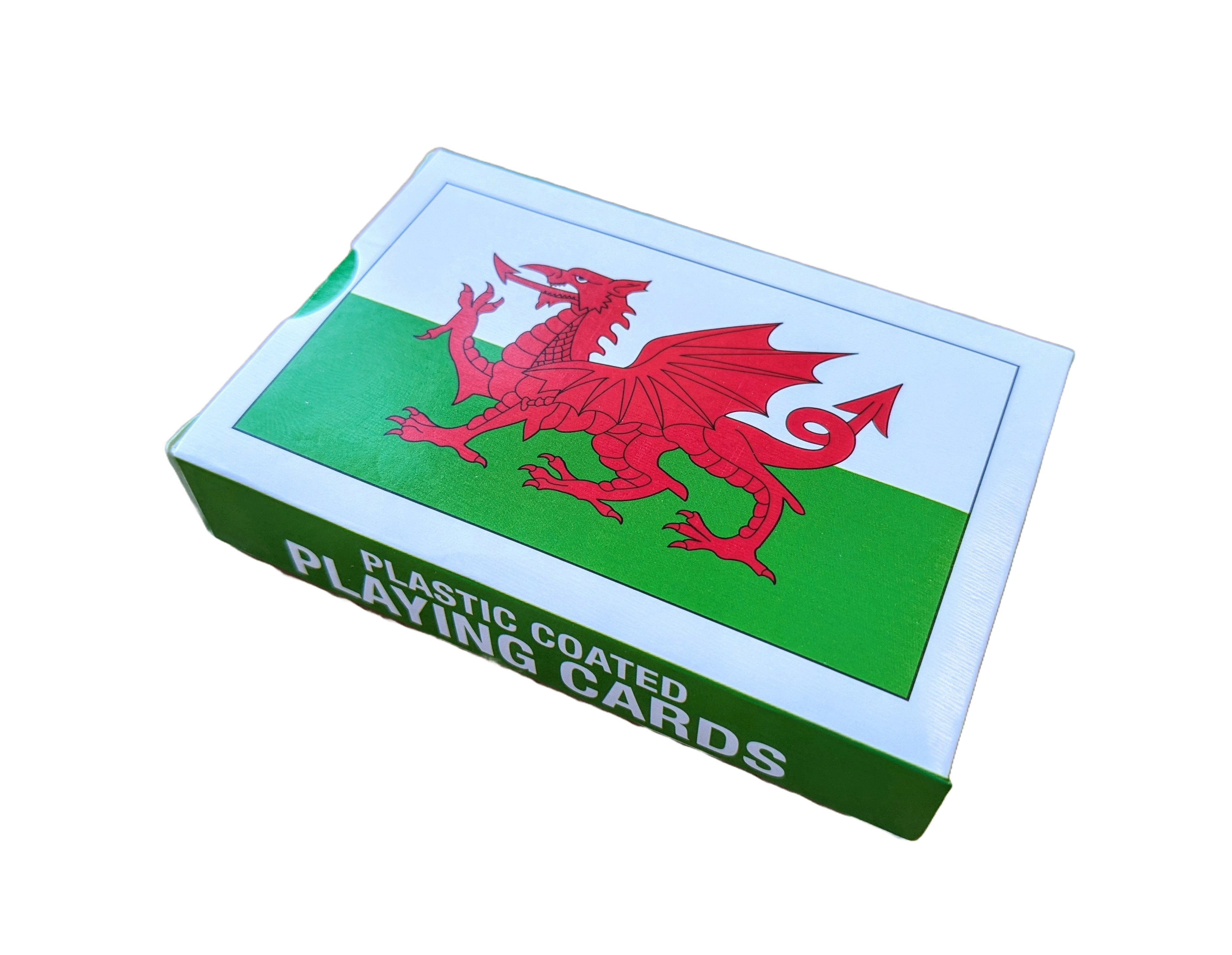 Welsh Dragon Flag Plastic Coated Deck of Playing Cards