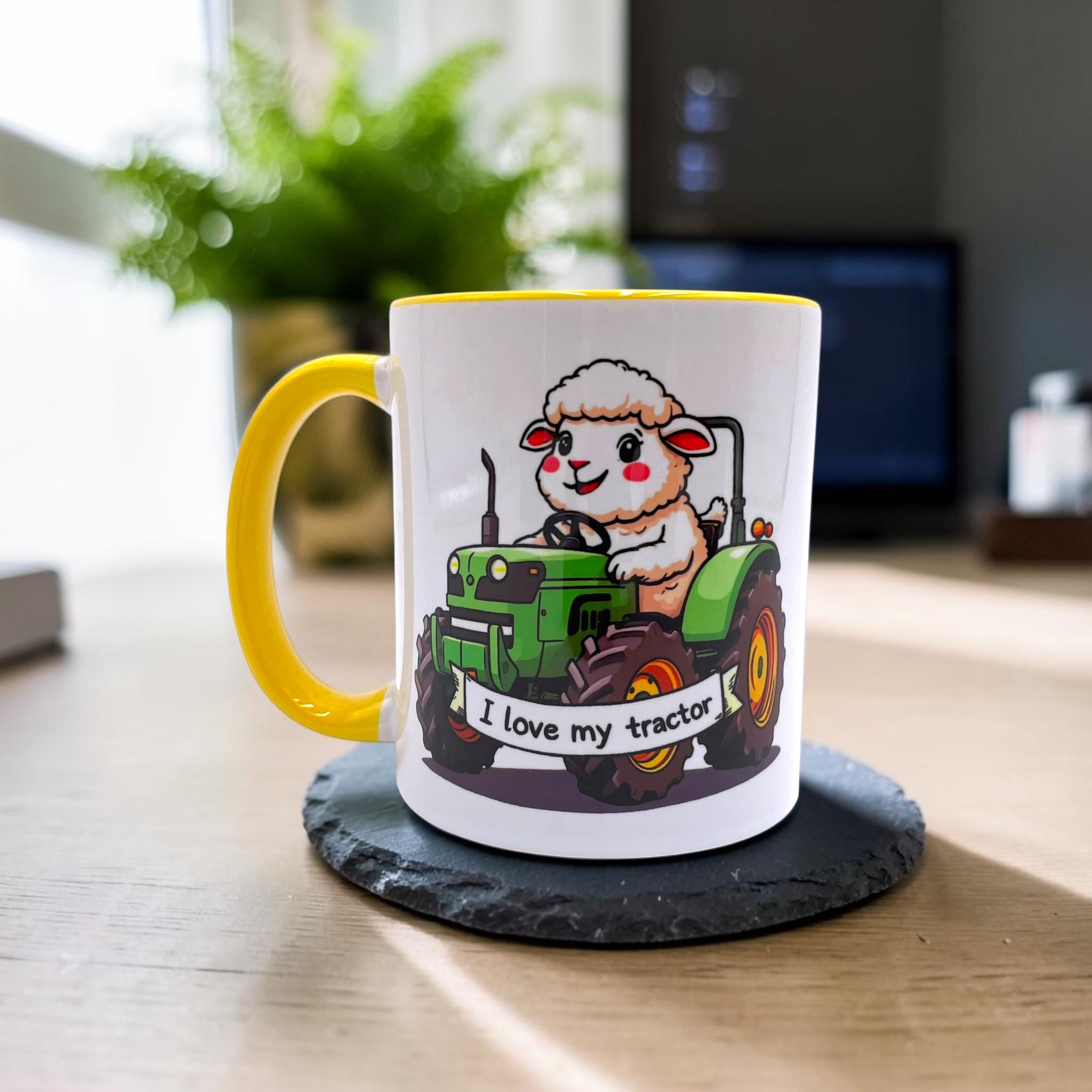 I Love My Tractor - Cute Sheep Mug