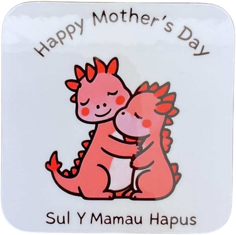 Happy Mother's Day - Pink Dragons Coaster