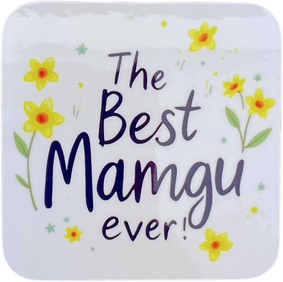 The Best Mamgu Ever! - Daffodil Coaster