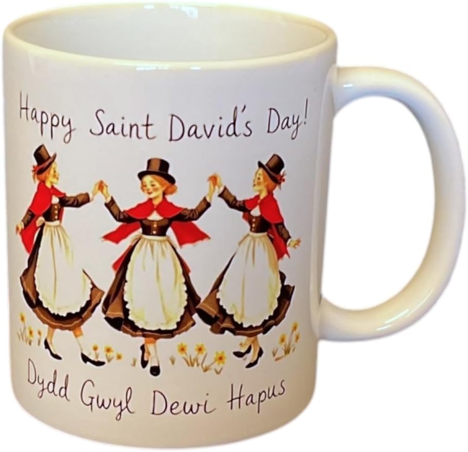 Saint David's Day - Three Welsh Ladies Dance Mug