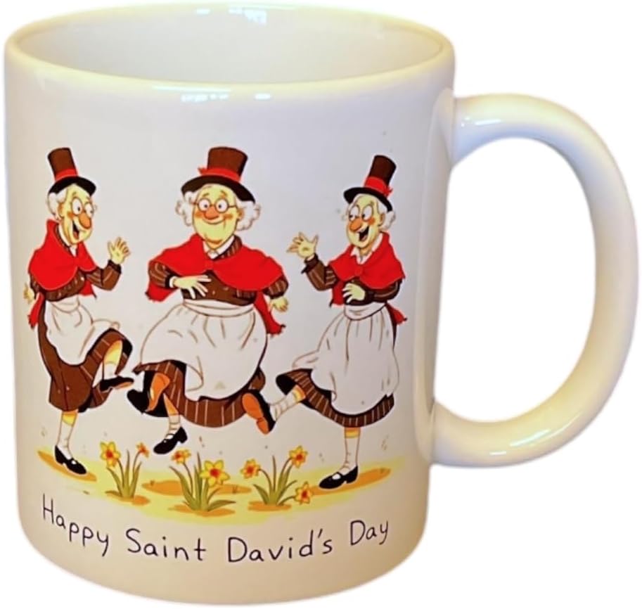 Happy Saint David's Day - Little Welsh Lady Jig Mug