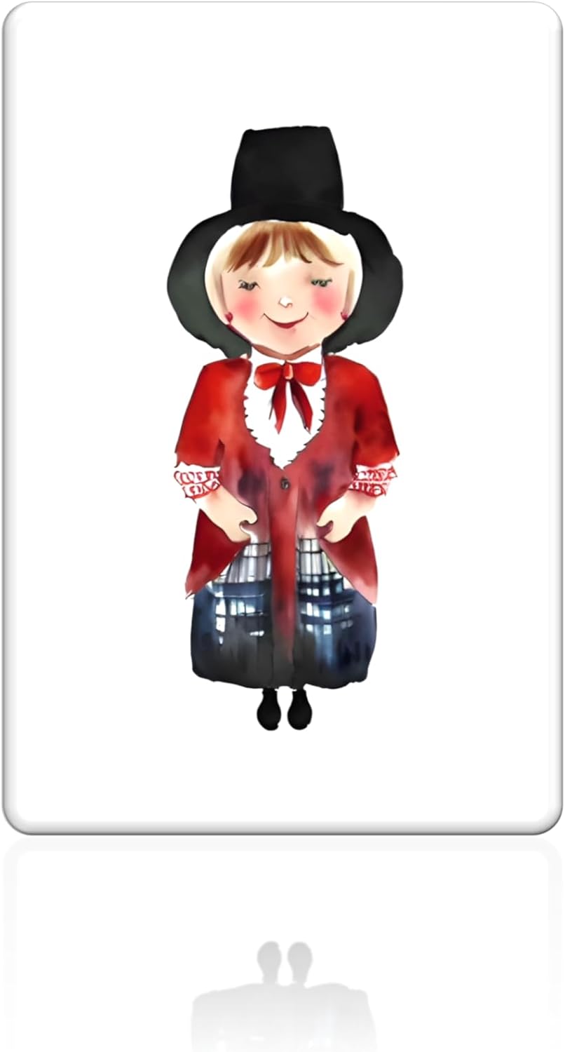 Welsh Fridge Magnet - Little Welsh Lady (Rosy Cheeks)