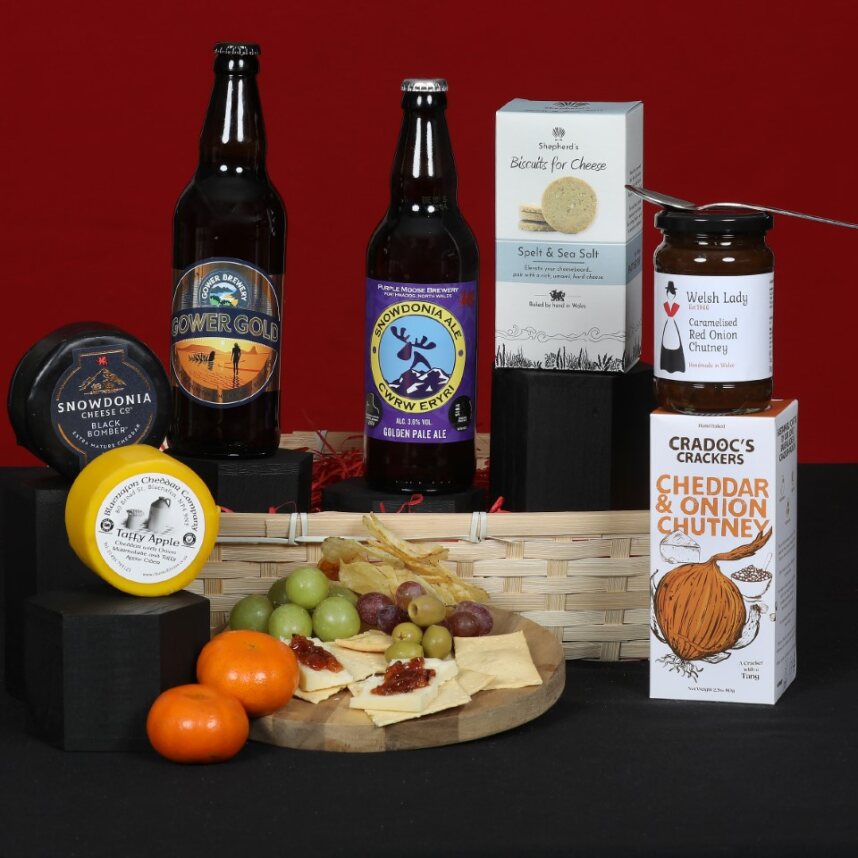 Cheese & Ale & Beer Welsh Hamper - Cheese & Ale Gift Set Food & Drink Gift Set