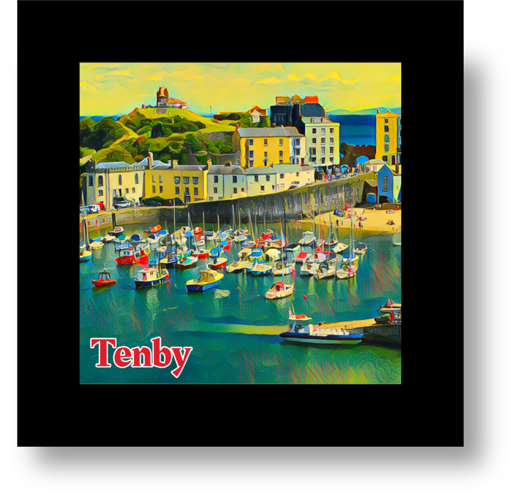 Vintage Travel – Tenby Glass Coaster