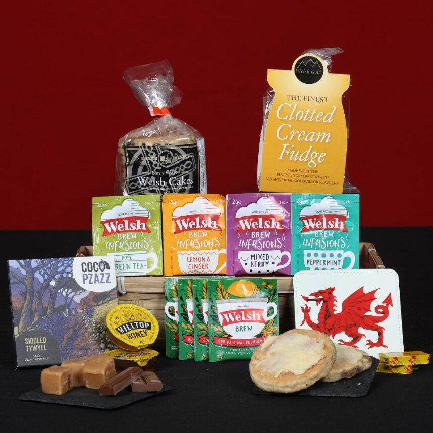 Welsh Hamper - The Welsh Cake and Tea Hamper Food & Drink Gift Set