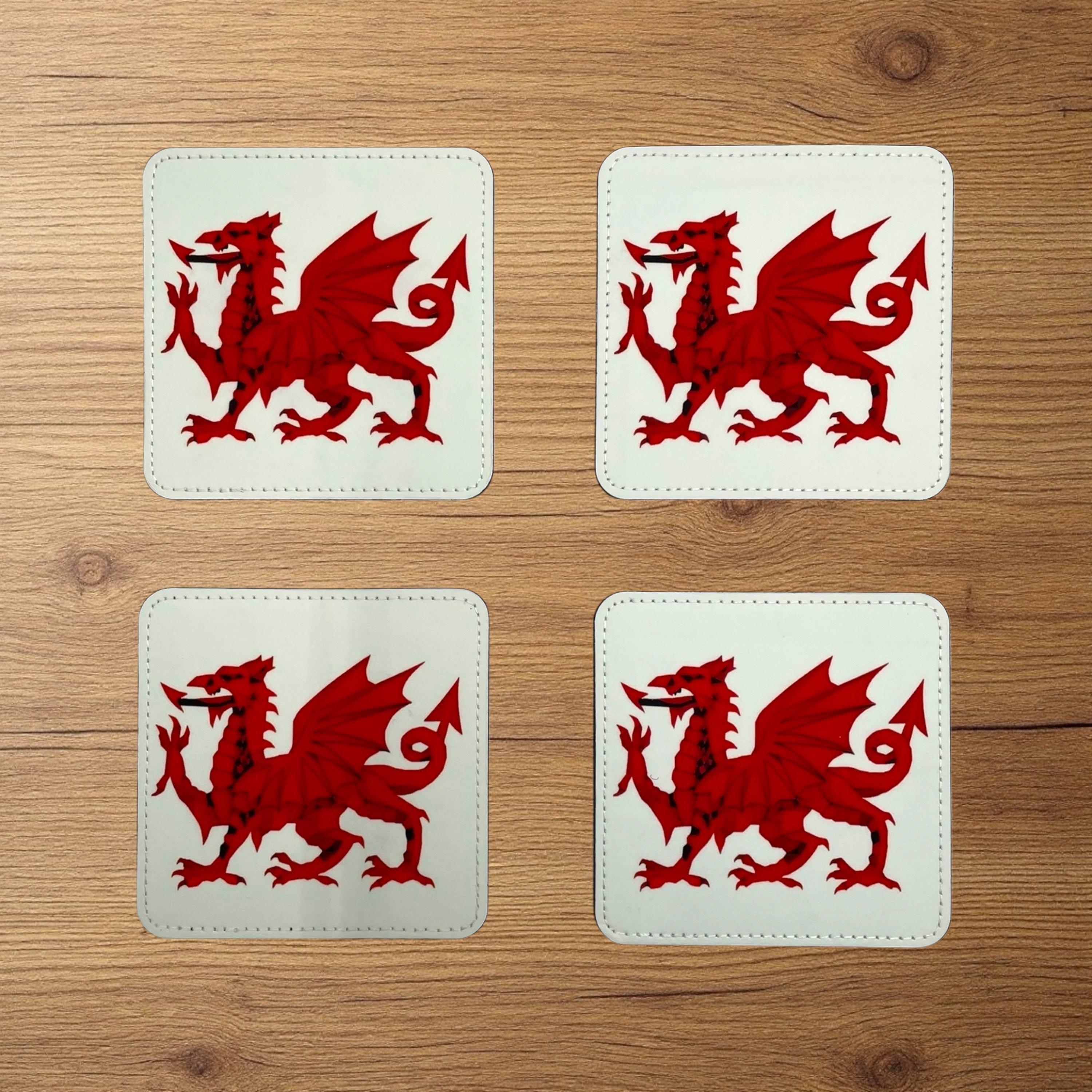 Red Dragon Coaster Set