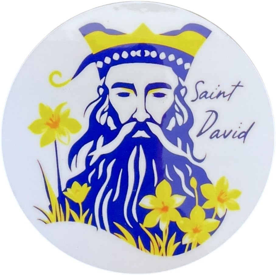 Saint David - Wales In Blue - Coaster