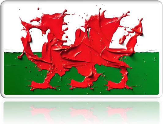 Welsh Dragon Fridge Magnet - Water Colour Edition (Oil Paint)
