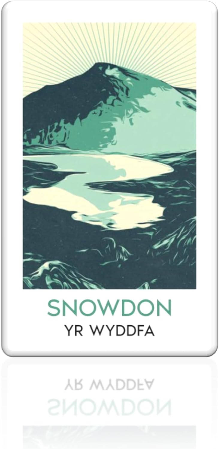 Welsh Fridge Magnet - Snowdon (Yr Wyddfa) Pop Art Style