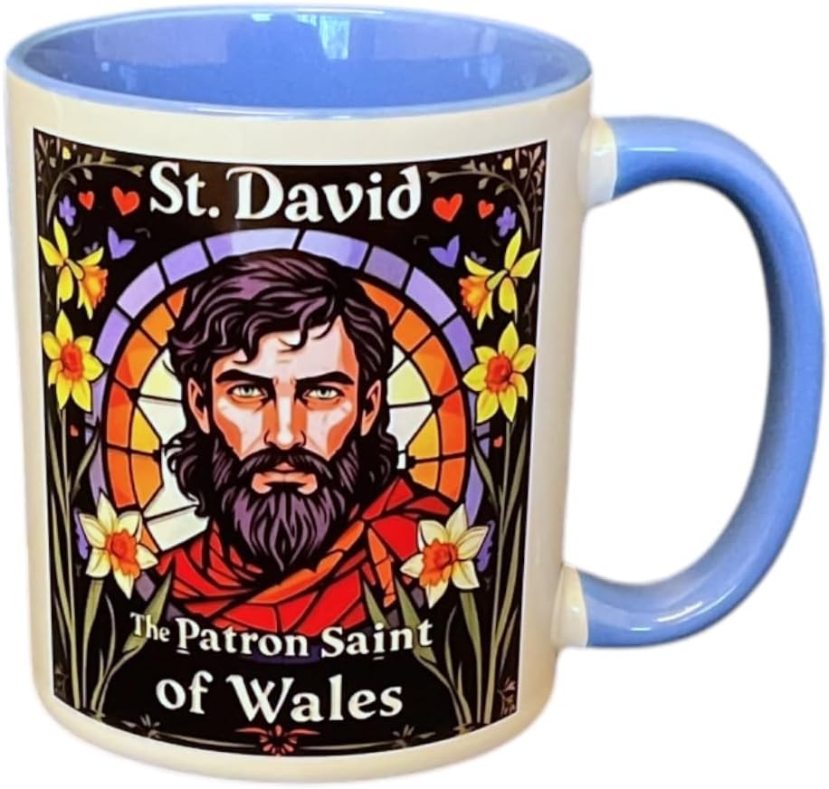 Saint David - Patron Saint Of Wales - Portrait Mug