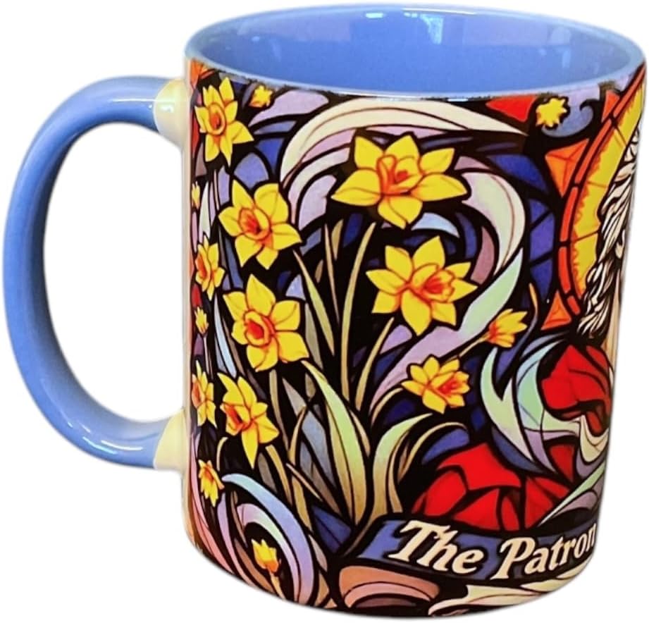 Saint David - Patron Saint Of Wales - Landscape Mug