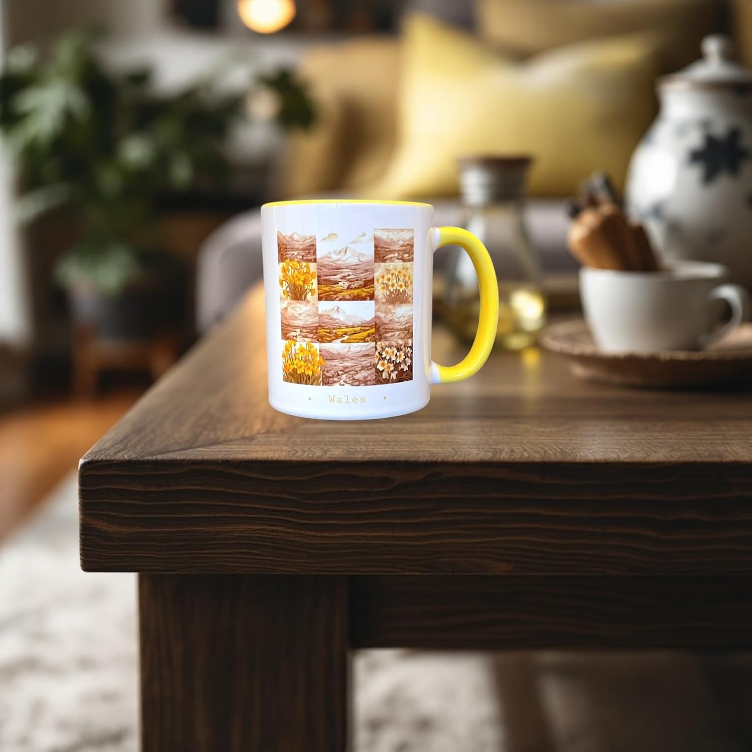 Wales - Collage of Daffodils Mug