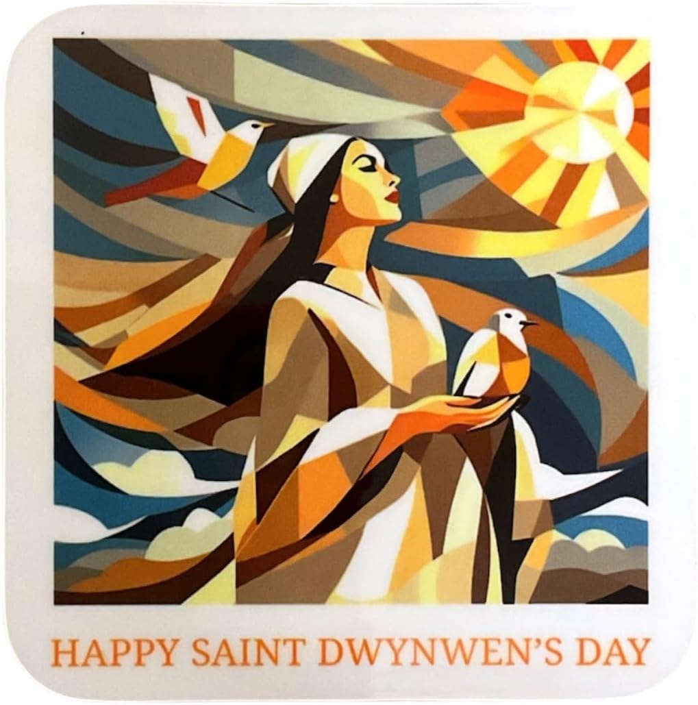 Happy Saint Dwynwen's Day - The Saint Coaster