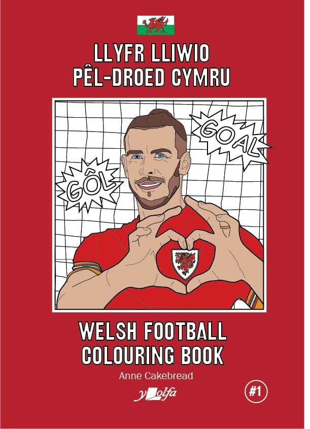 Llyfr - Llyfr Lliwio Pêl-droed Cymru - Clawr Meddal