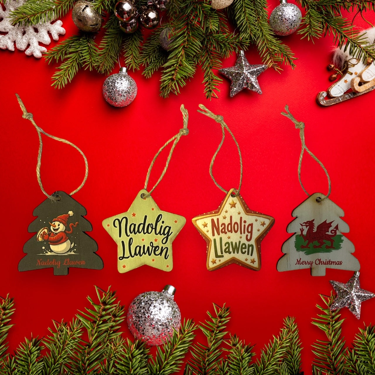 Christmas decorations - Set of Four - Gift set 2