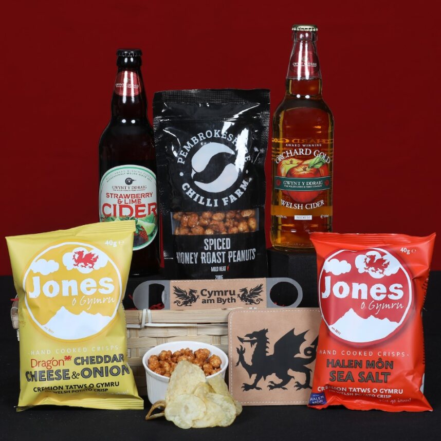 Welsh Hamper - Cider & Treats Gift Hamper Food & Drink Gift Set